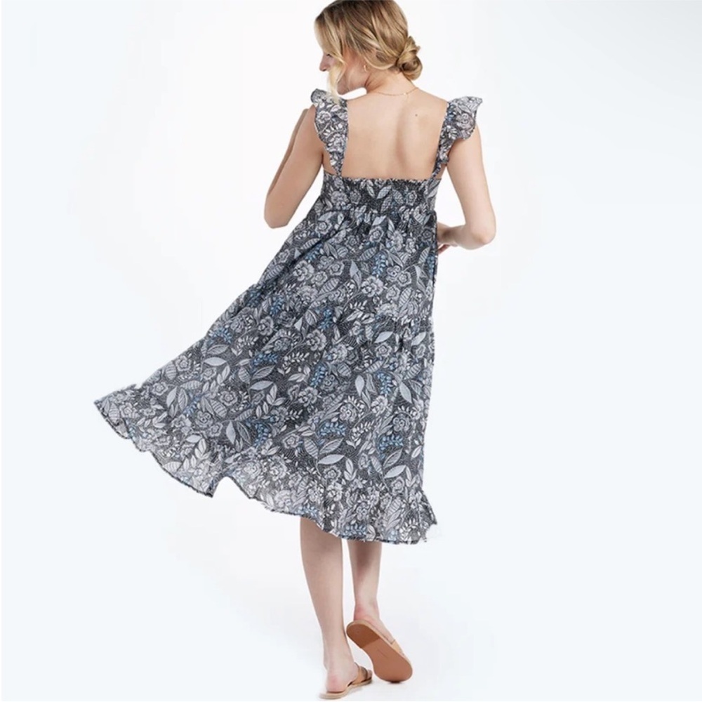 Summersalt The Tiered Ruffle Midi Dress Size Large - Picture 2 of 10